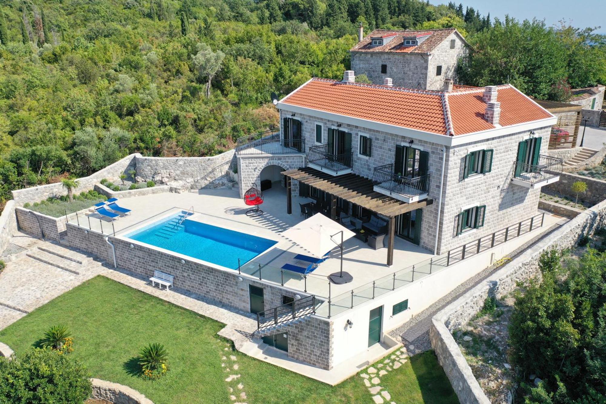 Villa Vista Azzurra Tivat Exterior foto